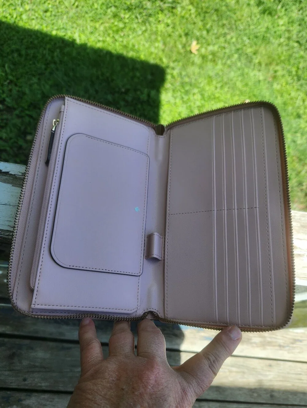 Kate Spade Large Soft Pink Wallet Clutch Like New